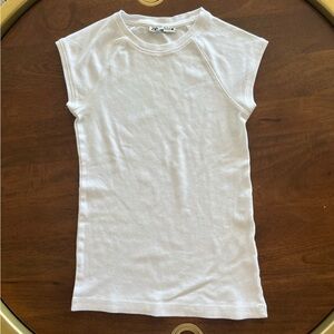 Zara white short sleeve tee